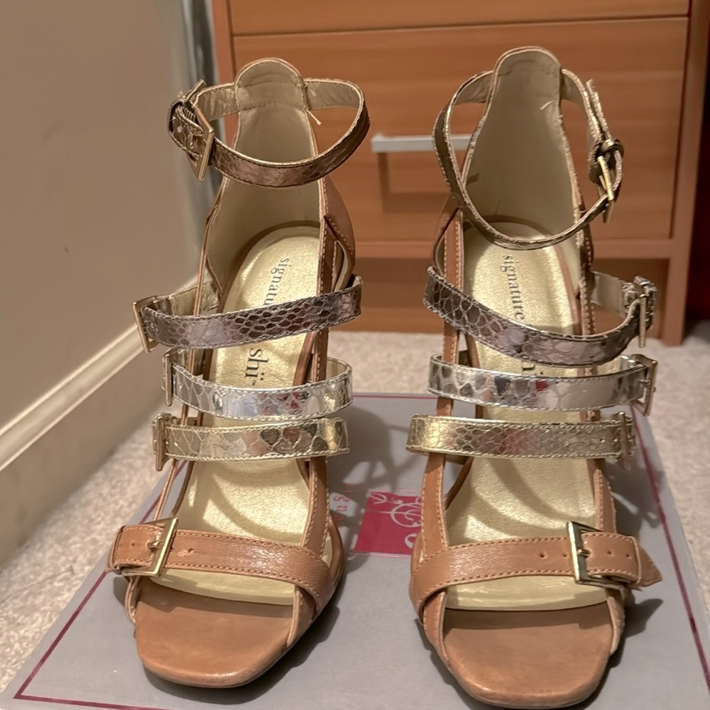 Multi buckle heels
